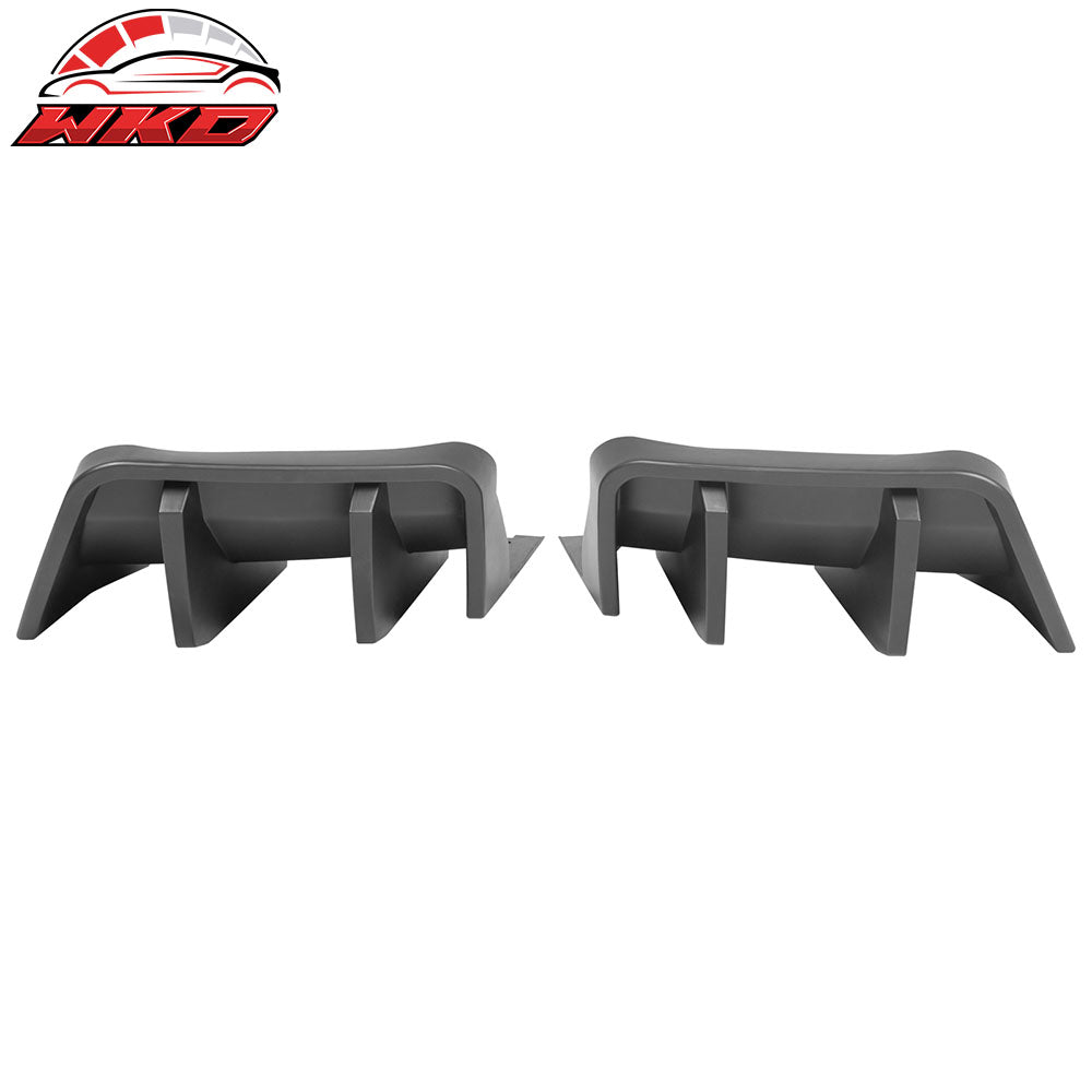 Fits 14-19 Chevrolet Corvette C7 IKON Rear Bumper Diffuser Lip PP Matte Black