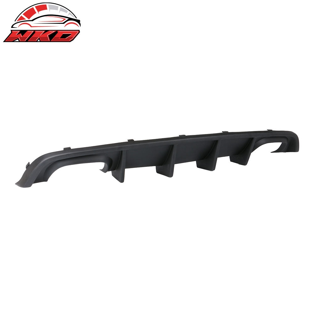 Fits 12-14 Dodge Charger SRT8 Quad Exhaust Rear Bumper Lip Diffuser Unpainted PP