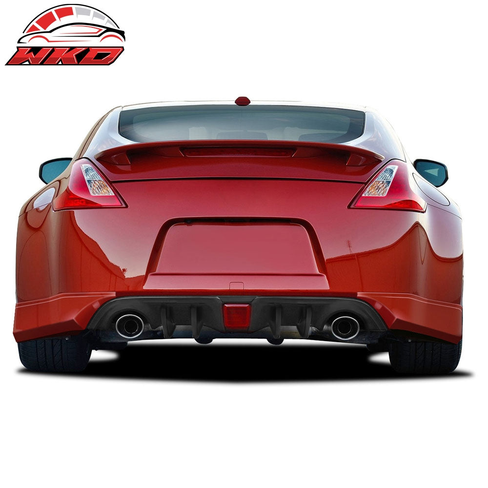 Fits 09-20 Nissan 370Z Rear Bumper Lip Diffuser Valance Vortex Shark 4 Fins - PP