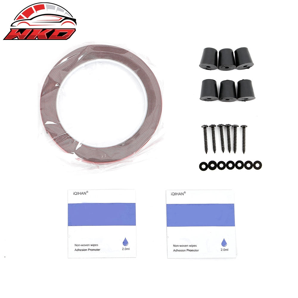 Fits 22-26 Toyota GR86/Subaru BRZ JDM Style Gloss Black PP 2PC Rear Diffuser Fin