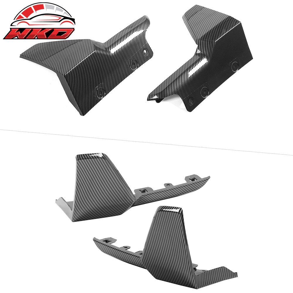 Fits 19-23 BMW G05 X5 M Sport Rear Diffuser+Front&Rear Aprons Carbon Fiber Print