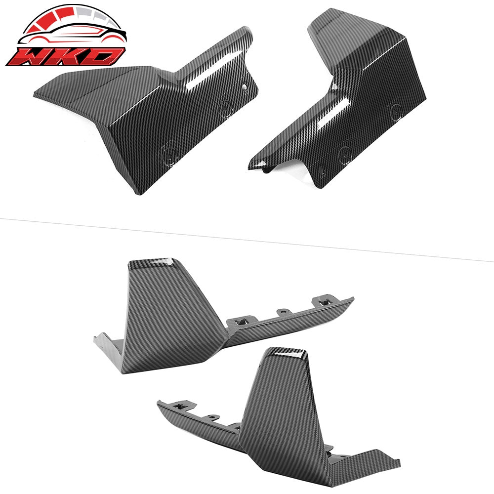 Fits 19-23 BMW G05 X5 M Sport Rear Diffuser+Front&Rear Aprons Carbon Fiber Print