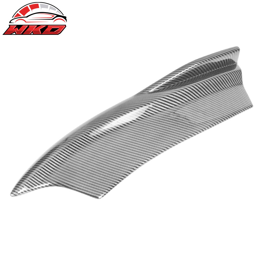 Fits 15-23 Dodge Charger V2 Style Rear Bumper Lip Side Apron Carbon Fiber Print