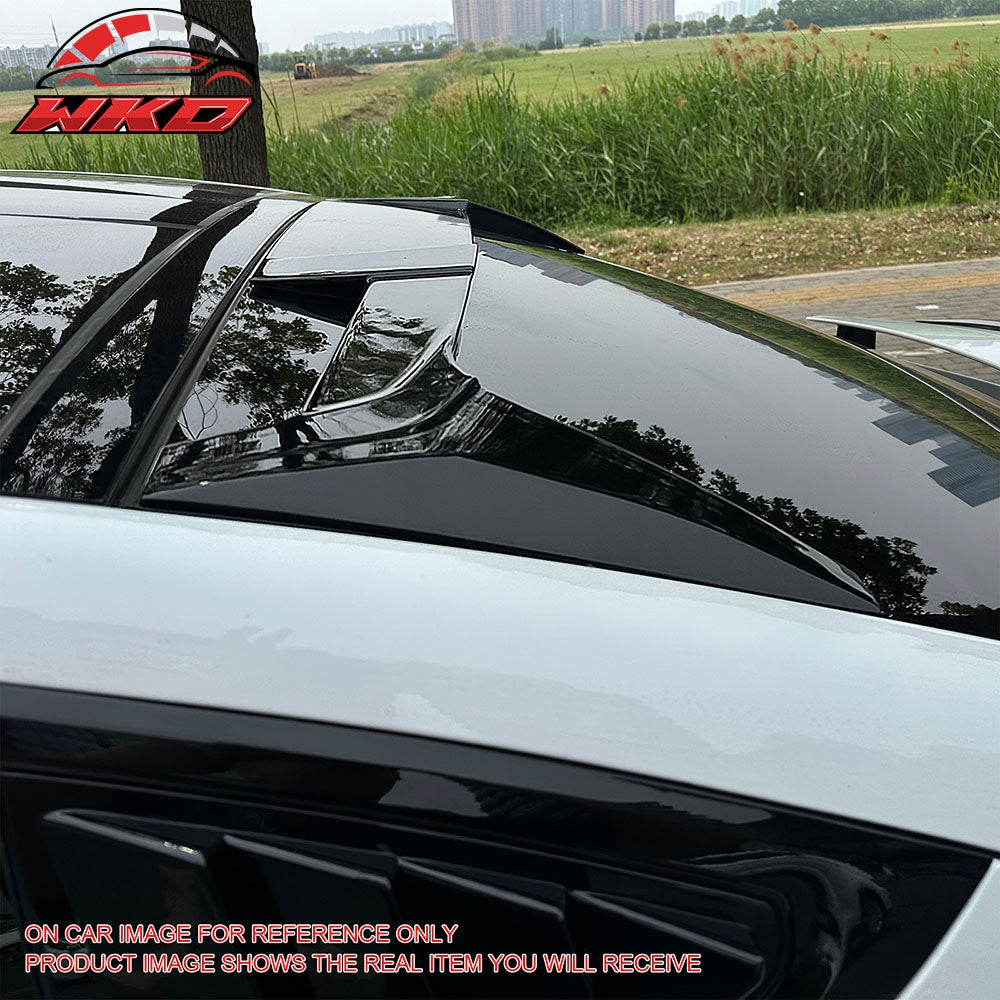 Fits 16-25 Tesla Model X ST Style Rear Top Roof Window Spoiler Wing Gloss Black