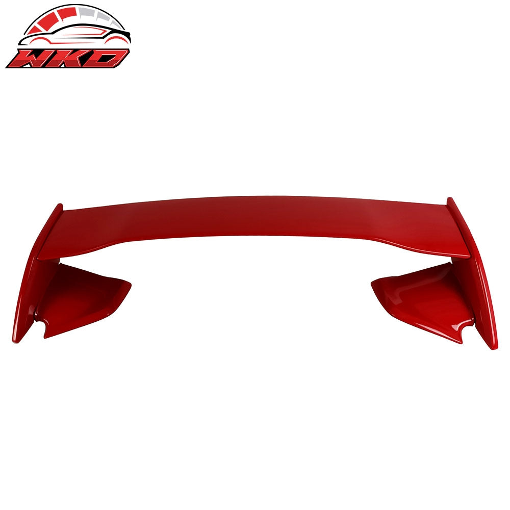 Fits 22-25 Subaru WRX 5th VB STI Style Rear Trunk Spoiler Painted #DCK Red 5PCS