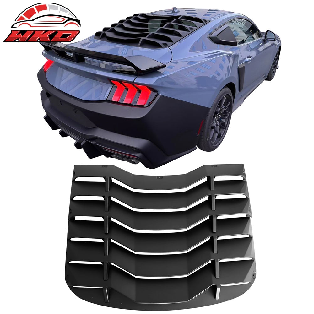 Wholesale 24-26 Mustang Coupe IKON Rear Window Windshield Louver Cover ABS Matte Black