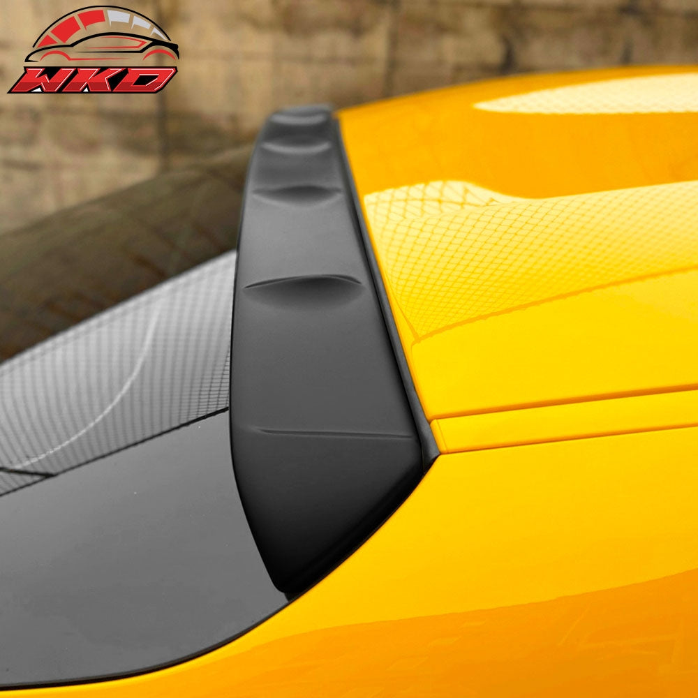 Fits 20-25 Toyota GR Supra V2 Style Rear Roof Spoiler Wing Painted #202 Black