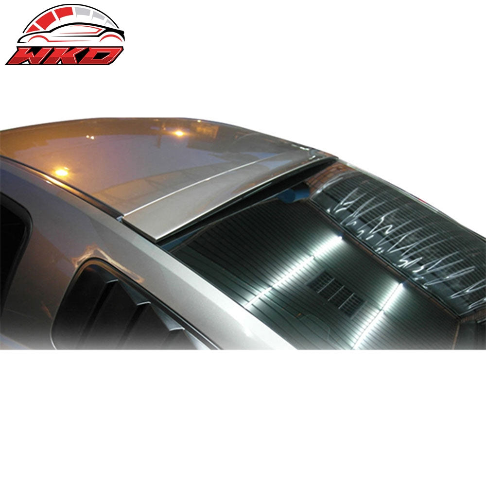 Fits 05-14 Ford Mustang DTO Style Rear Roof Window Spoiler Wing Unpainted ABS