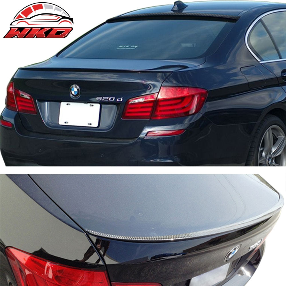 Fits 11-16 F10 Sedan CF Carbon Fiber AC Style Roof Wing & M5 Trunk Spoiler