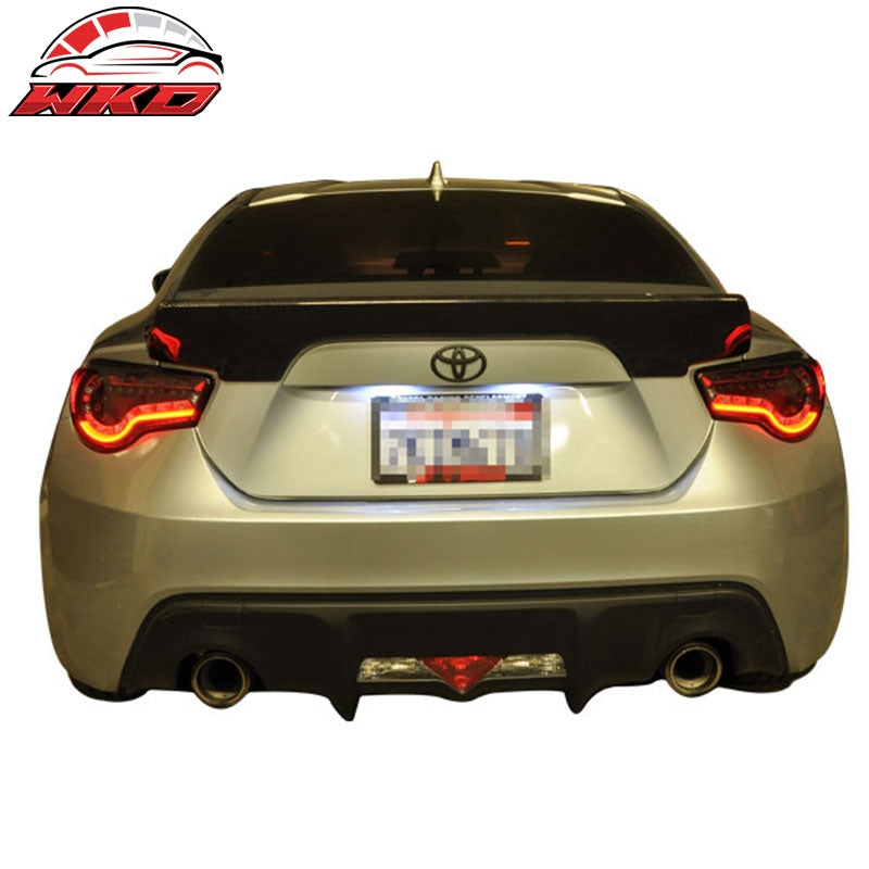 Fits 13-20 Scion FRS/Subaru BRZ/Toyota 86 GR V3 Style Trunk Spoiler Carbon Fiber