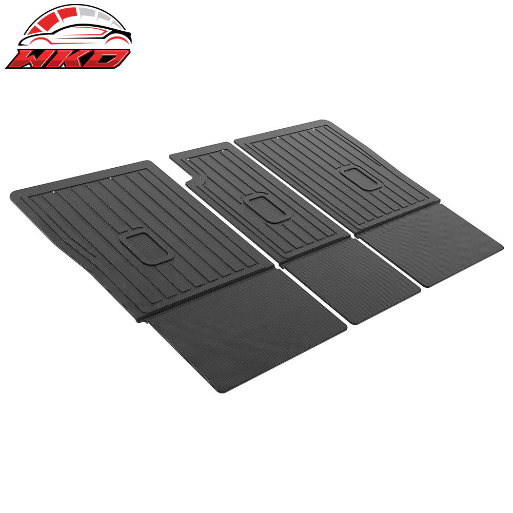 Fits 19-25 Audi Q3 Rear Seat Backrest Mat All Weather Protector Guard Black TPE