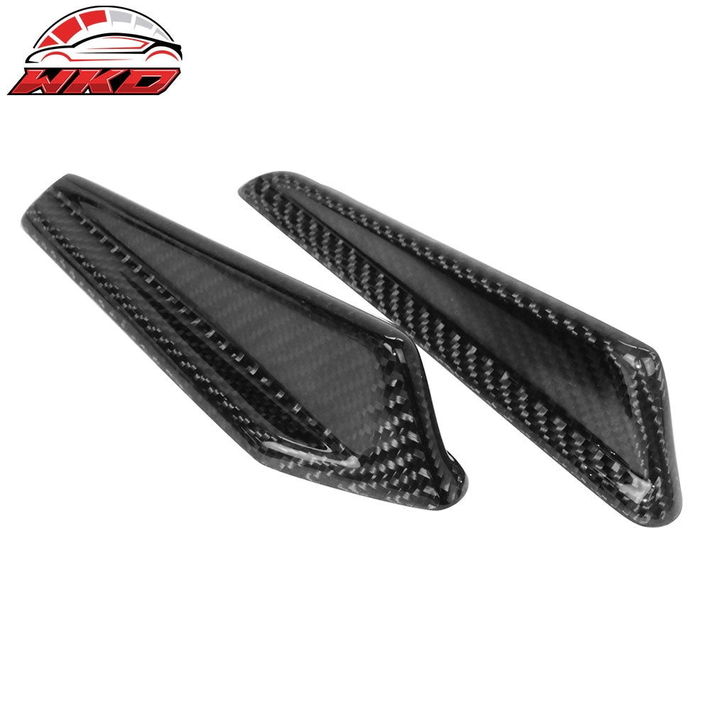 Closeout! Fits 15-21 Subaru WRX STI Style Front Bumper Side Canards Carbon Fiber