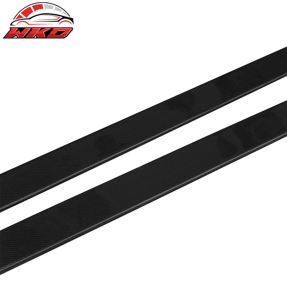 Fits 01-07 Mitsubishi EVO 8 & 9 75 Inch Side Skirt Extension CF Carbon Fiber