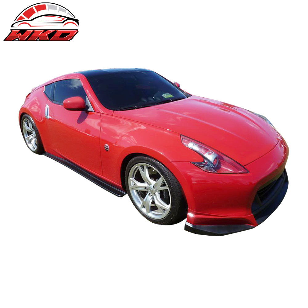 Fits 09-20 Nissan 370Z Aero Jacket Style Side Skirts Extension Rocker Panel PU