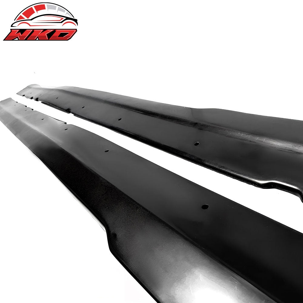 Fits 99-04 Ford Mustang MDA Style Black Side Skirts Rocker Panel Lip Splitter PU