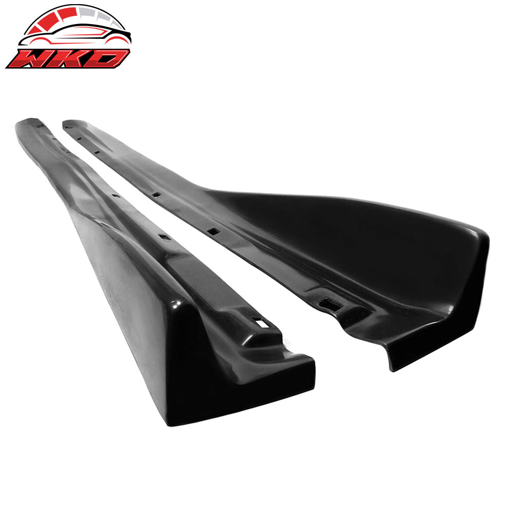 Fits 97-99 Mitsubishi Eclipse DSM CS Black Side Skirts Rocker Panel Extension PU
