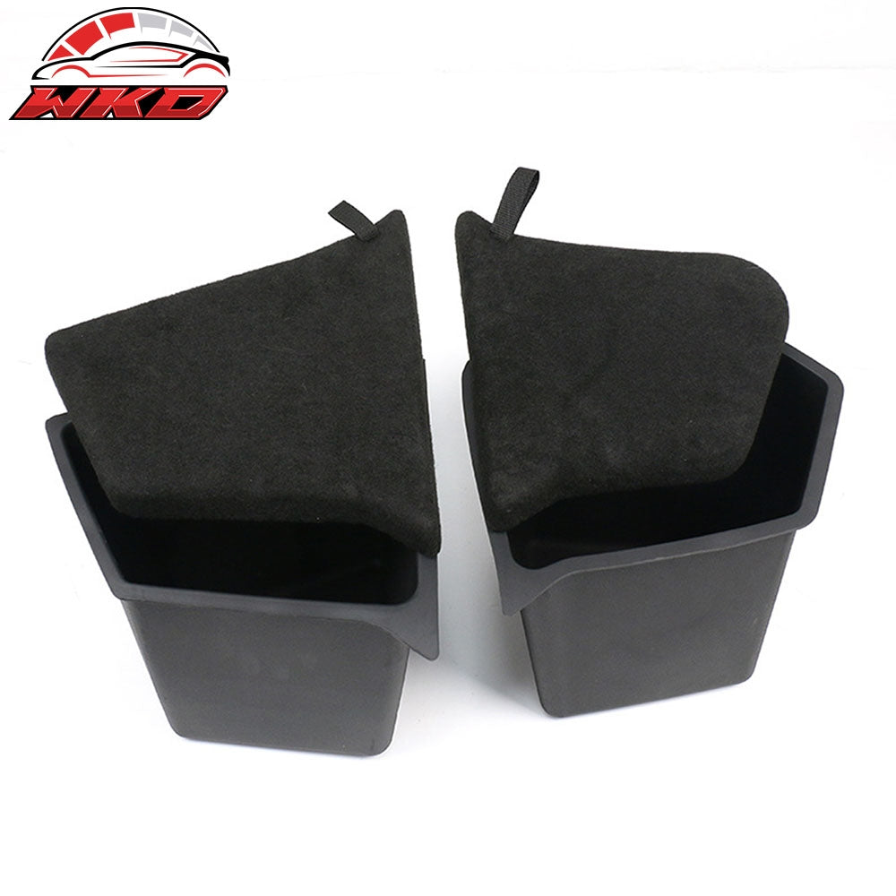 Fits 20-23 Tesla Model Y Cargo Side Storage Organizer Bins Pocket Box W/ Cover