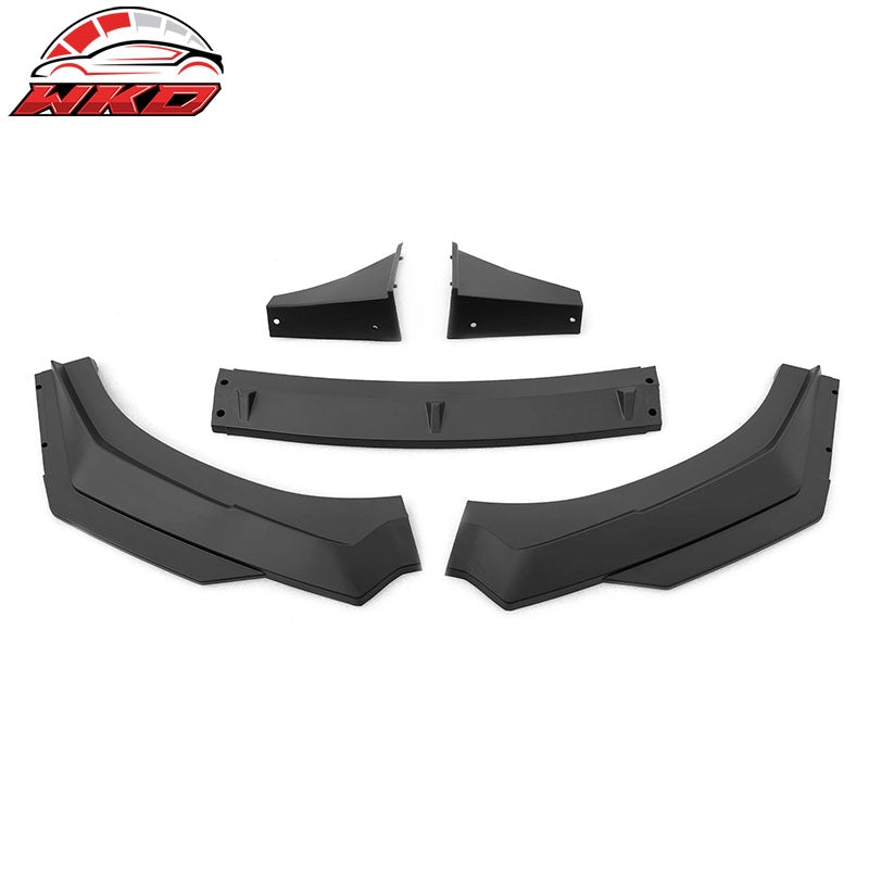 Fits 22-26 Subaru BRZ ZD8 JDM Style 5PCS Front Bumper Lip Winglet PP Matte Black