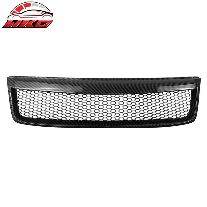 Fits 09-13 Subaru Forester Carbon Fiber Print Honeycomb Style Upper Grille ABS