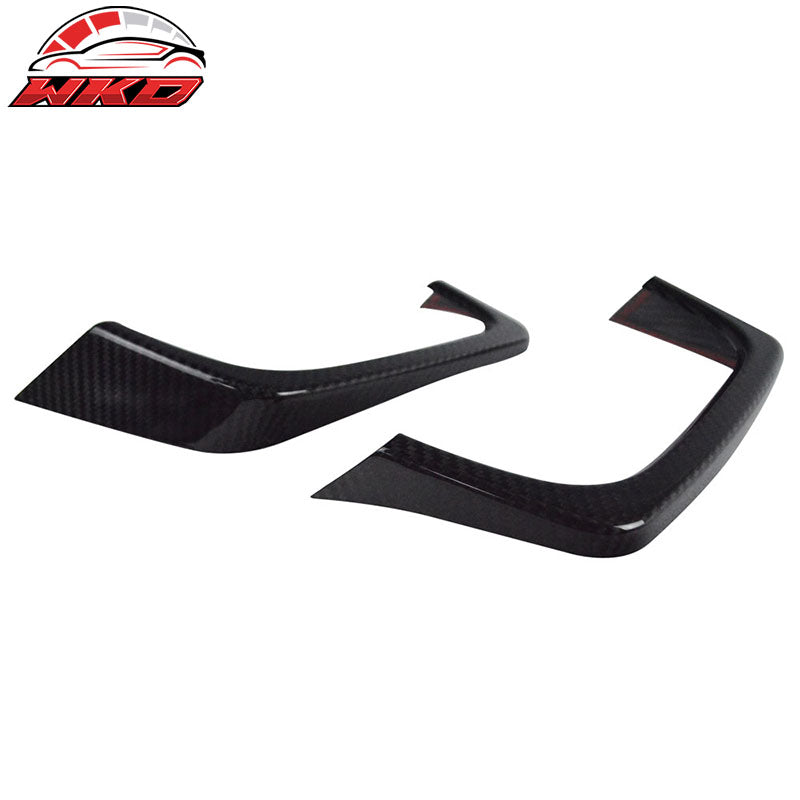 Fits 15-21 Subaru WRX STI Rear Exhaust Pipe Cover Heat Shield Carbon Fiber CF