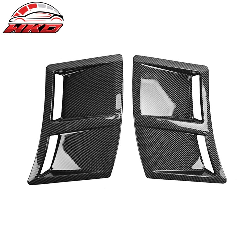 Fits 15-21 Subaru WRX & STI Rear Bumper Air Vent Corner Cover Carbon Fiber Print