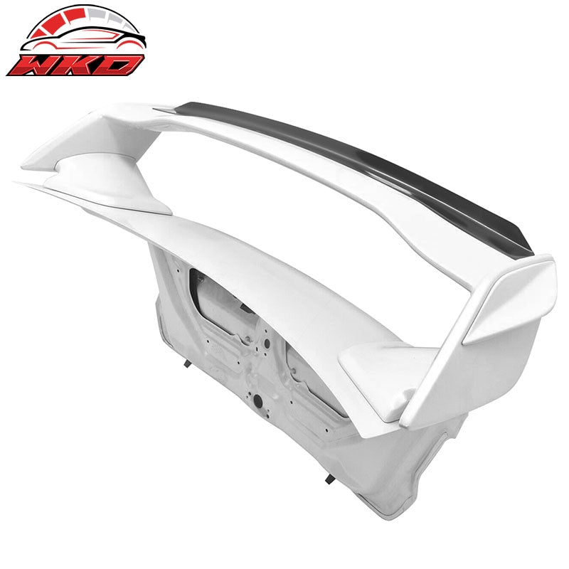 Fits Subaru WRX STI Top Gurney Flap Add-On Trunk Spoiler Wing Transparent Smoke