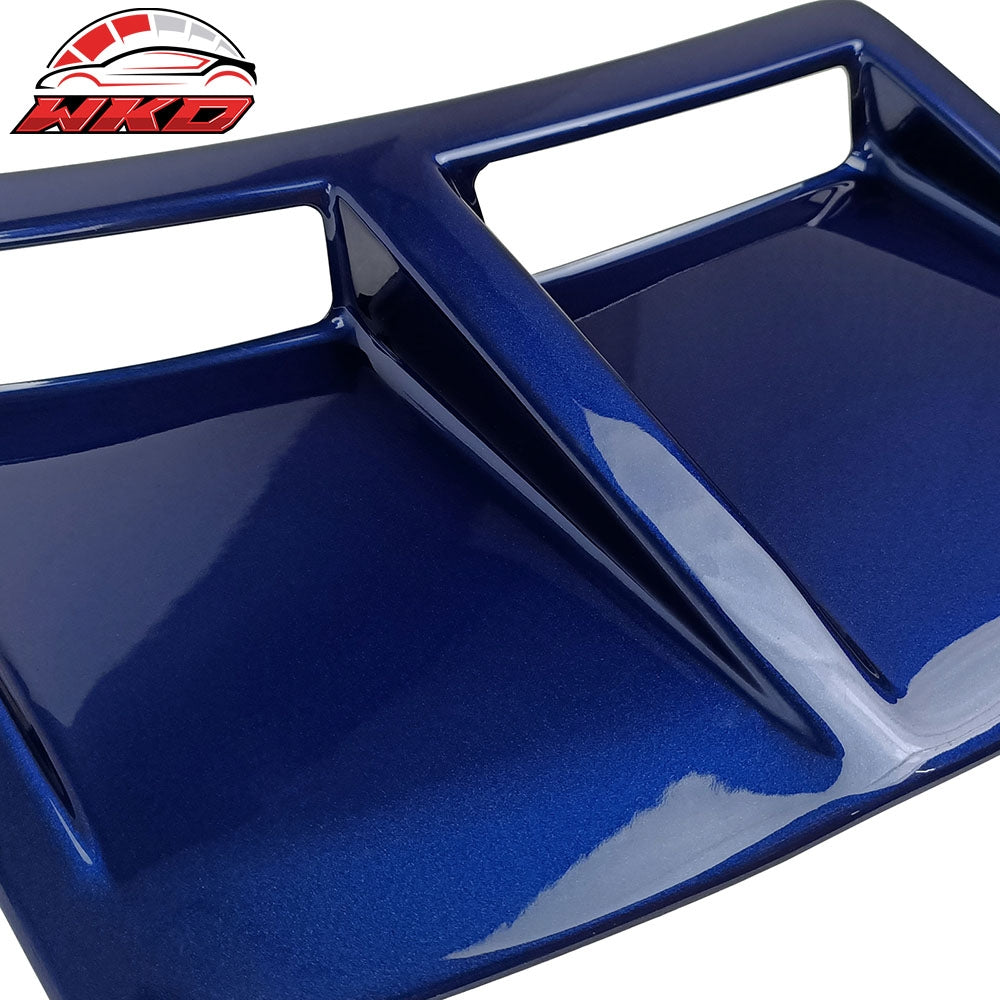 Fits 15-21 Subaru WRX STI Style Rear Bumper Side Fender Vent Painted #E8H Blue