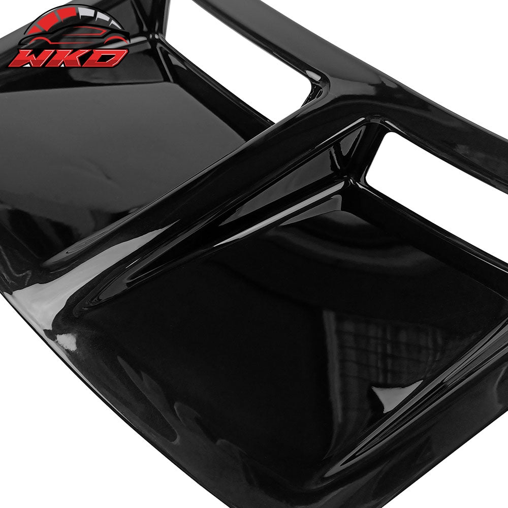 Fits 15-21 Subaru WRX STI Style Rear Bumper Side Fender Vent Painted #D4S Black