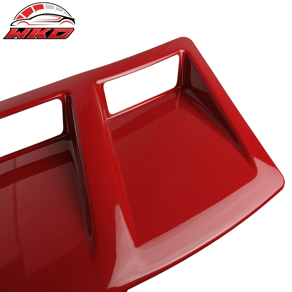 Fits 15-21 Subaru WRX STI Style Rear Bumper Side Fender Vent Painted #C7P Red