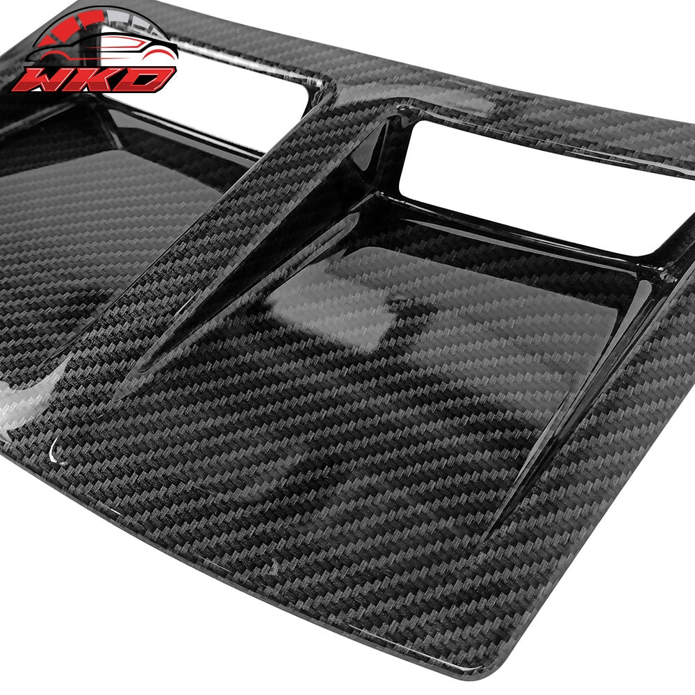 Fits 15-21 Subaru WRX STI Style Carbon Fiber Print Rear Bumper Side Fender Vent