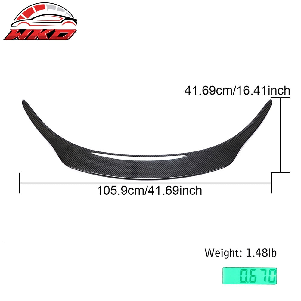Dry Carbon Fiber Fits 20-25 Toyota GR Supra A90 A91 OE Style Trunk Spoiler Gloss