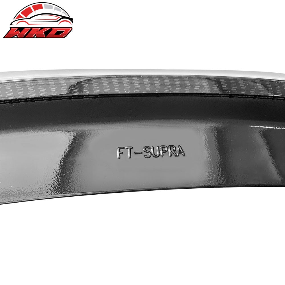 Fits 20-25 Toyota GR Supra A90 A91 Rear Trunk Spoiler V Style Carbon Fiber Print