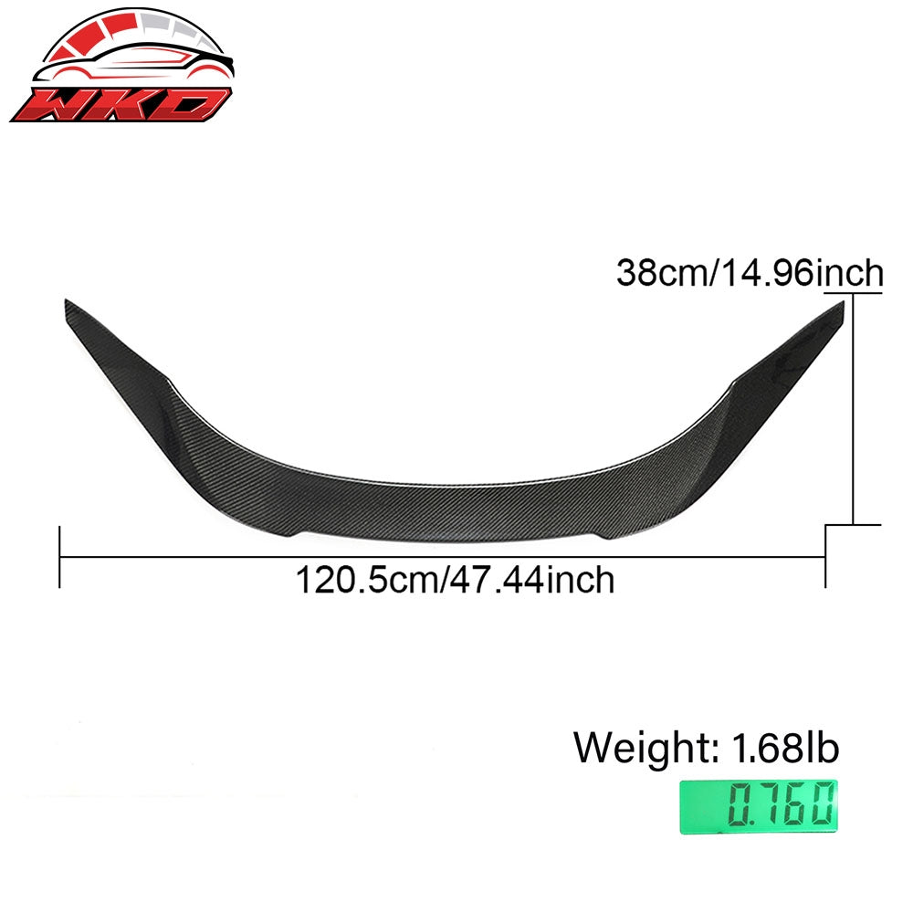 Fits 20-25 Toyota GR Supra A90 A91 V Style Rear Trunk Spoiler Gloss Carbon Fiber