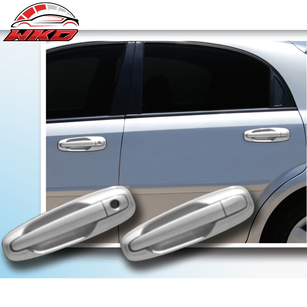 Fits 06-10 Suzuki Forenza & 05-08 Reno 4PCS Door Handle Cover W/1-Keyhole Chrome