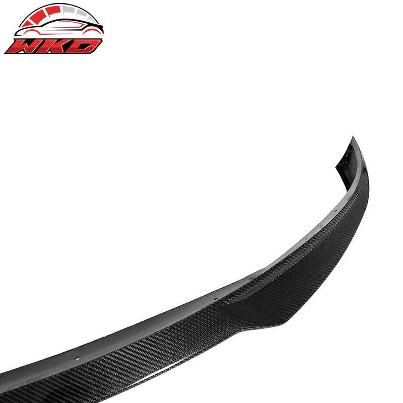 Fits 17-23 Tesla Model 3 IKON Front Bumper Lip Spoiler Carbon Fiber Splitter Kit