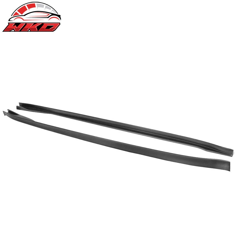 Fits 17-26 Tesla Model 3 Side Skirts IKON Matte Black PP Rocker Panel Extension