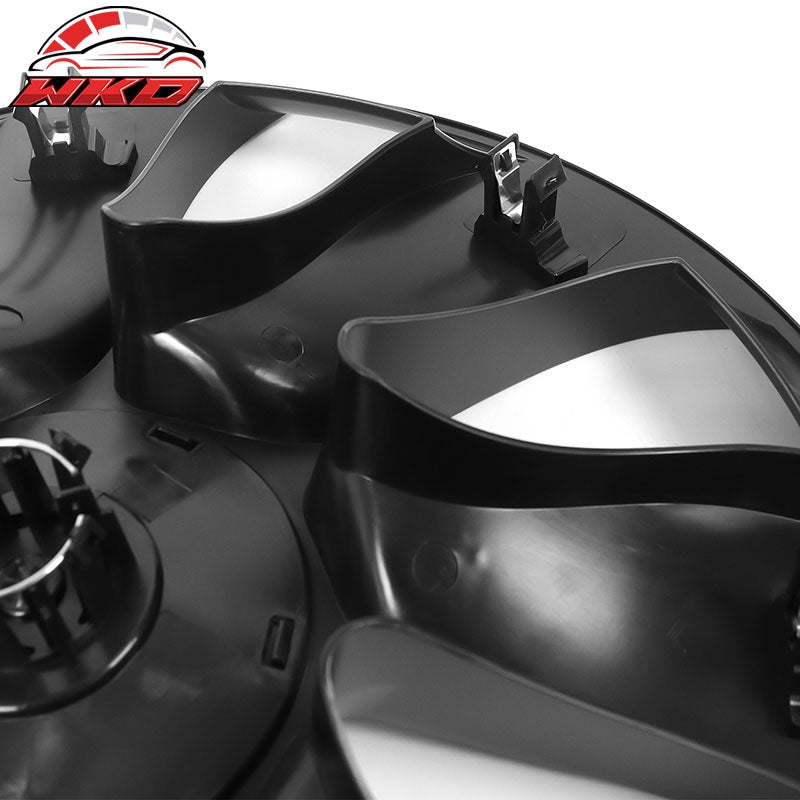 Fits 20-24 Tesla Model Y 19'' Wheel Covers Symmetry Design Hub Cap Gunmetal ABS