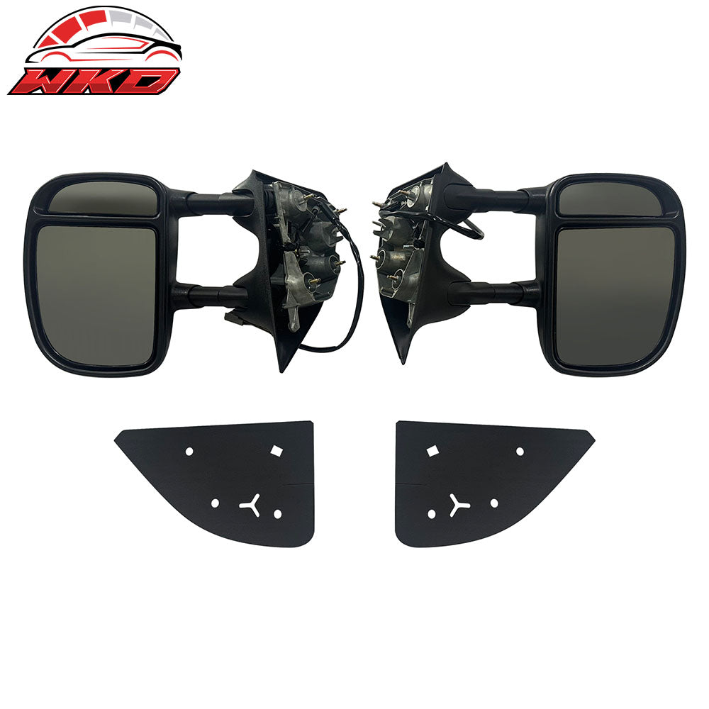 Fits 03-07 Ford F250/F350 Super Duty Towing Mirrors Chrome Cover w/ Turn Signal