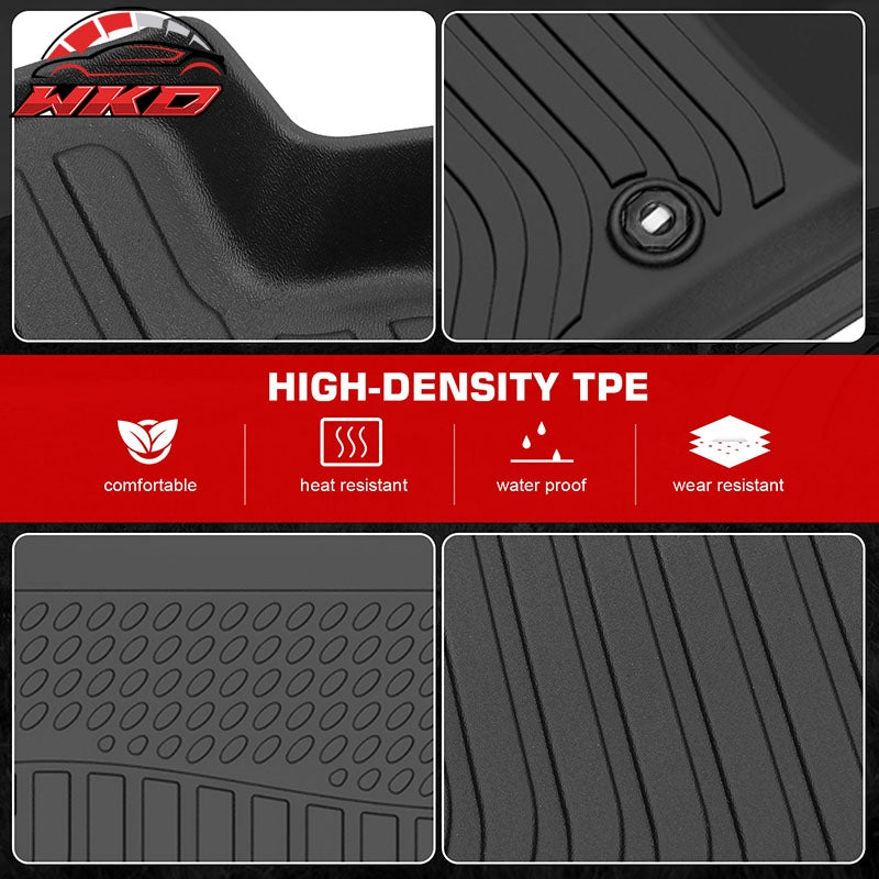 Fits 03-09 Toyota 4Runner 3D Molded All Weather Floor Mats TPE Carpet +Trunk Mat