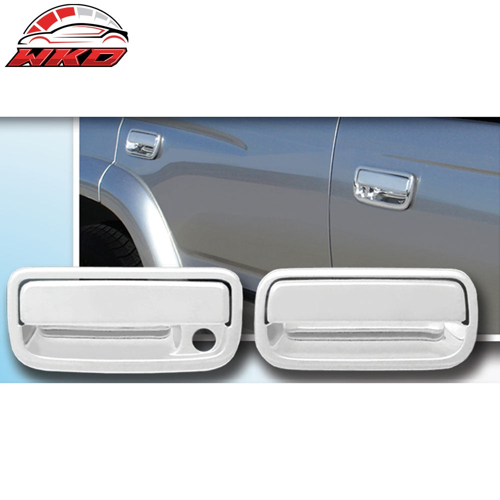 Fits 95-04 Toyota Tacoma 99-02 4Runner 4PCS Door Handle Cover W/1-Keyhole Chrome