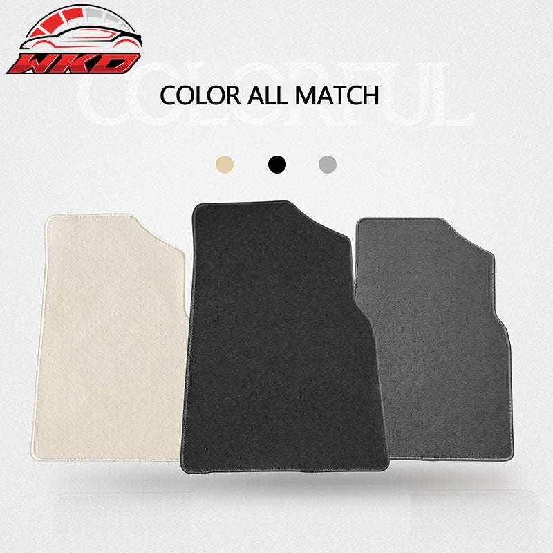 Fits 18-24 Toyota Camry Floor Mats Nylon Black Non-Slip Auto Carpets 4PC Set
