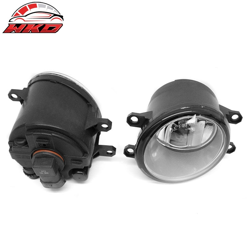 Fits 07-09 Toyota Camry RH LH Front Bumper Driving Fog Lights Lamps Clear Lens