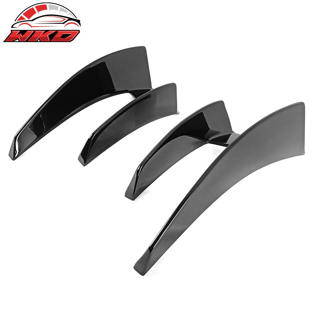 Fits 19-25 Toyota Corolla Hatchback D Style Front Bumper Canards Painted #218