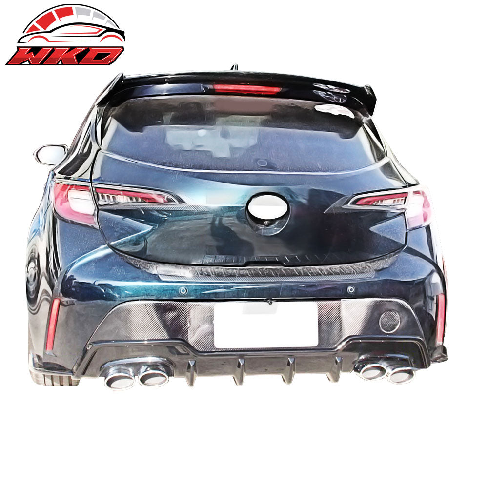 For 19-22 Toyota Corolla E210 Hatchback 5Dr Unpainted Rear Diffuser - ABS