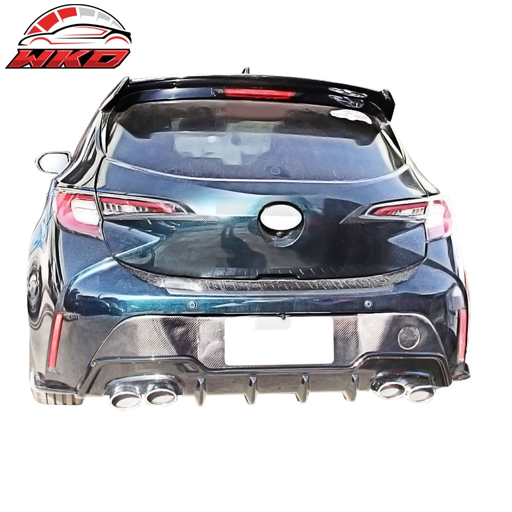 For 19-22 Toyota Corolla E210 Hatchback 5Dr Unpainted Rear Diffuser - ABS