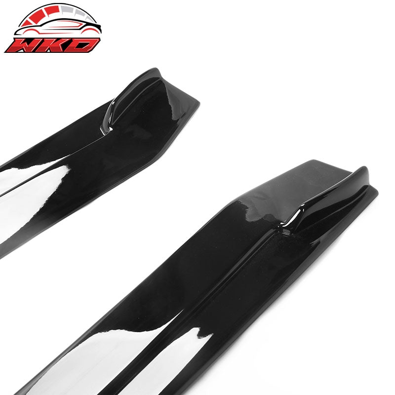 Fits 20-26 Toyota GR Supra A90 A91 IKON Style Side Skirts Rocker PP Gloss Black
