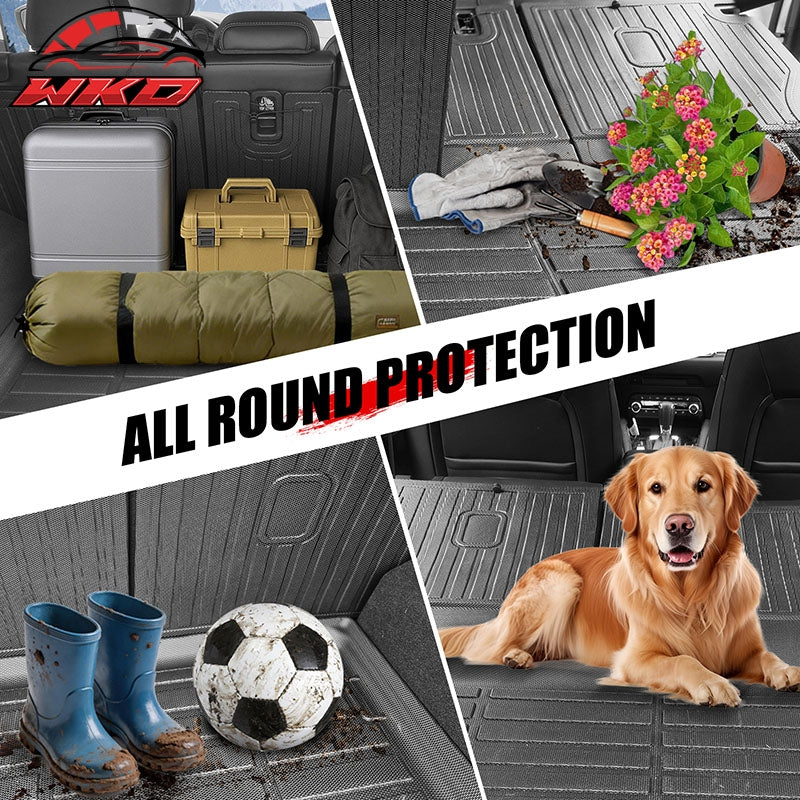 Fits 2026 Toyota RAV4 Hybrid TPE All Weather Waterproof 3D Backrest + Trunk Mats