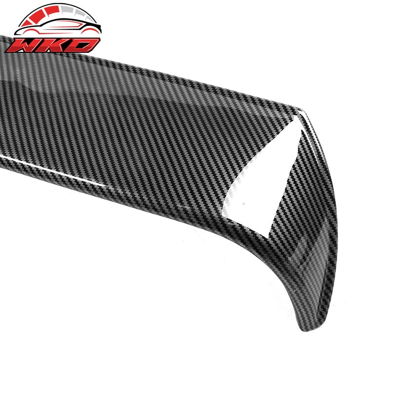 Fits 20-26 Toyota GR Supra A90 A91 IKON Style Roof Spoiler PP Carbon Fiber Print