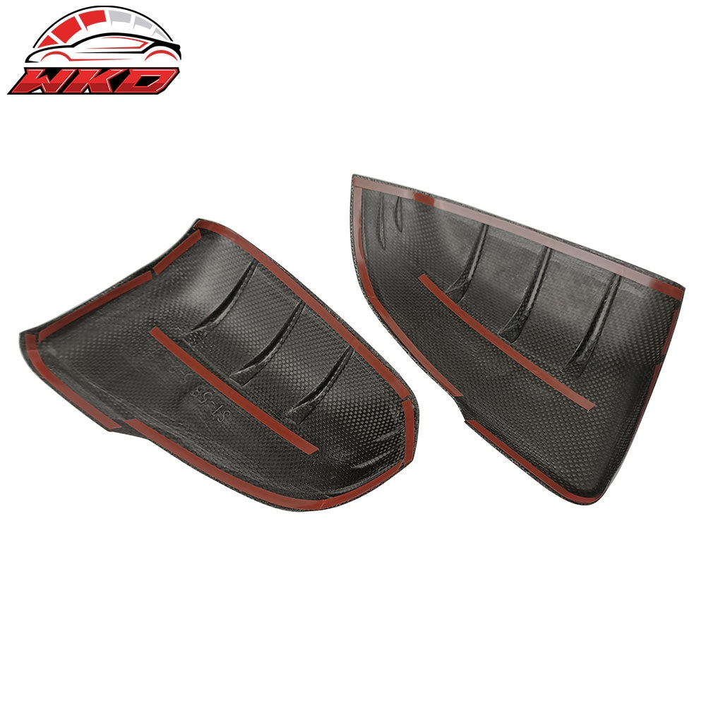 Fits 20-25 Toyota GR Supra A90 A91 D Style Carbon Fiber CF Side Mirror Covers