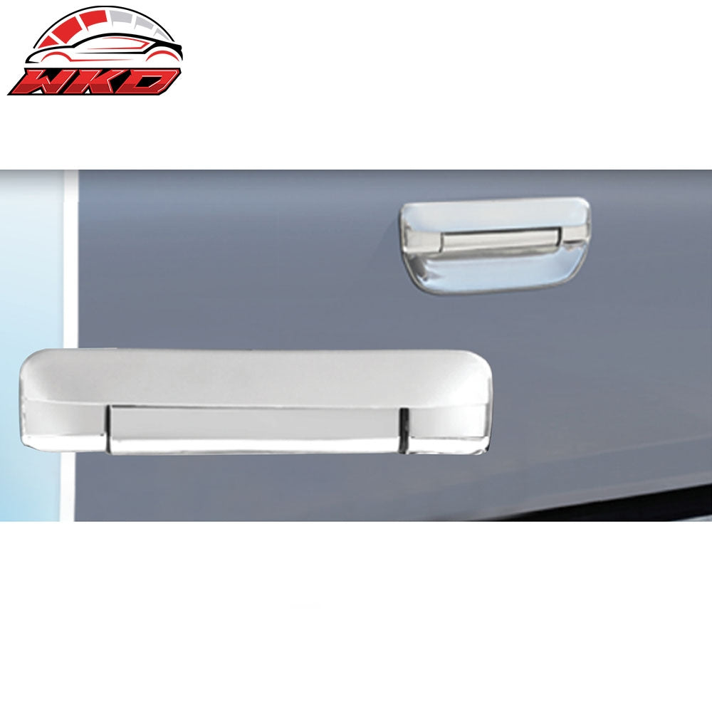 Fits 05-15 Toyota Tacoma 3PCS Rear Tailgate Handle Bezel Cover Trim ABS Chrome